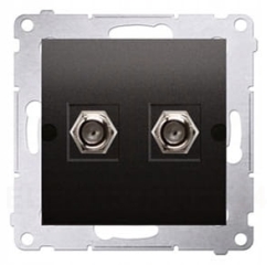 Simon 54 gniazdo antenowe sat podwójne TYP F antra