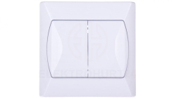 AKCENT Łącznik świecznikowy biały ŁP-2A/00