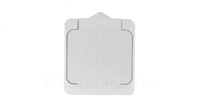 Cedar Plus Gniazdo pojedyncze biały z/u 16A IP44 WDE000540