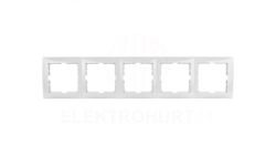 Berker B.Kwadrat Ramka pięciokrotna biała 5310158989