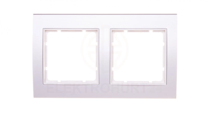 Berker B.3 Ramka podwójna aluminium /biały 10123904