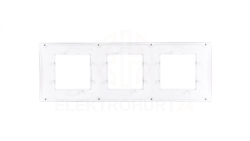 Unica Plus Ramka potrójna czarny pozioma MGU6.006.877