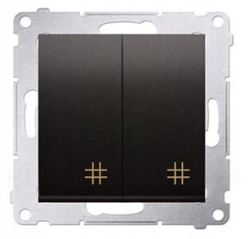 Simon 54 łącznik krzyżowy podwójny antracyt