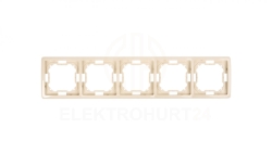Simon Basic Standard Ramka pięciokrotna uniwersalna beżowa BMR5/12