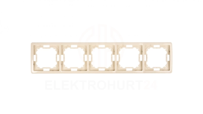 Simon Basic Standard Ramka pięciokrotna uniwersalna beżowa BMR5/12