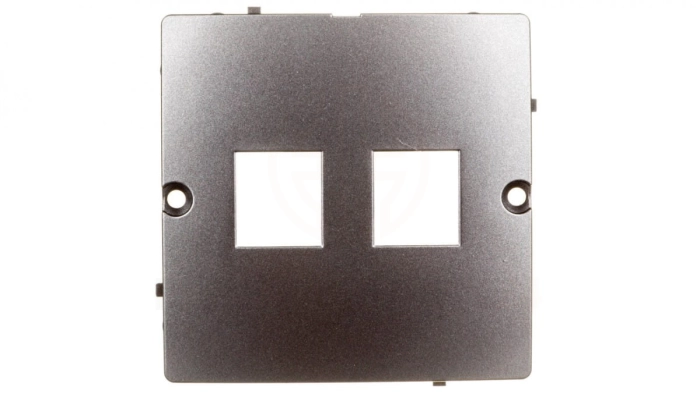 Simon Basic Pokrywa gniazda teleinformatycznego 2xRJ Keystone płaska stal inox BMGK1P/21