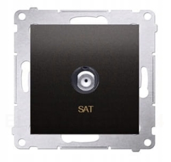 Simon 54 gniazdo antenowe sat TYP F antracyt