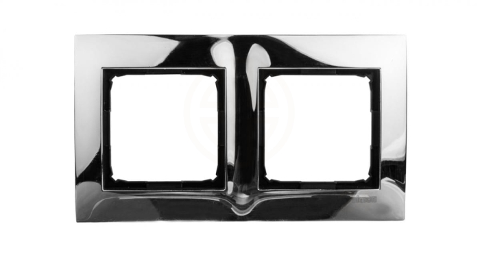 Simon 54 Premium Ramka podwójna metalowa chrom DR2/63