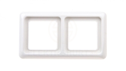 Berker IP44 Ramka hermetyczna podwójna z uszczelką śnieżnobiała 53132909