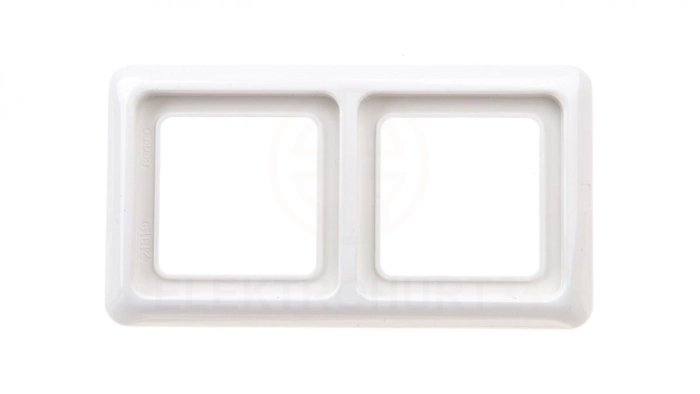 Berker IP44 Ramka hermetyczna podwójna z uszczelką śnieżnobiała 53132909