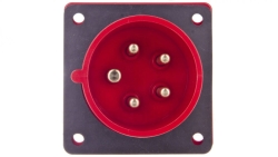 Wtyczka tablicowa 16A 5P 400V czerwona IP44 615-6f7