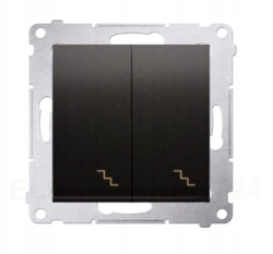 Kontakt SIMON 54 łącznik schodowy podwójny antracyt