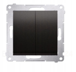 Kontakt SIMON 54 łącznik podwójny antracyt