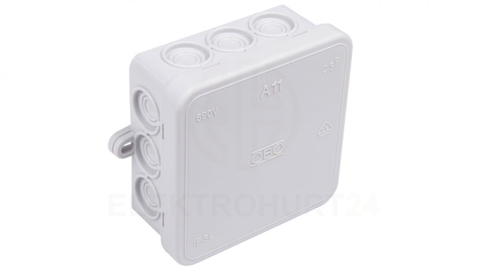 Puszka n/t odgałęźna 85x85x40 IP55 A 11 jasnoszara 2000342 /10szt./