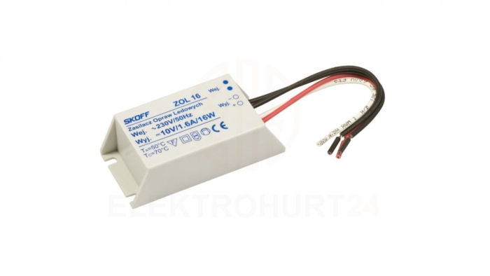 Zasilacz LED 10V ZOL 16/10V-16W 02-03-01-01-0002
