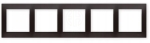 Simon 54 ramka pięciokrotna 5x antracyt DR5/48