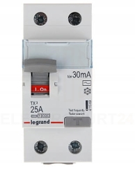 Legrand TX3 wyłącznik różnicowoprądowy 25A 2P 30mA