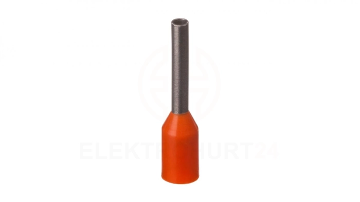Końcówka tulejkowa izolowana TI 0,5mm2/8mm pomarańczowa cynowana TI0,5L8DE /100szt./