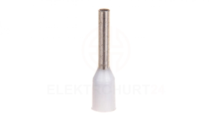 Końcówka tulejkowa izolowana TI 0,75mm2/8mm biała cynowana TI0,75L8DE /100szt./