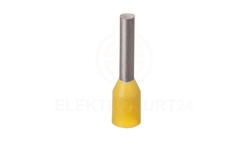 Końcówka tulejkowa izolowana TI 1mm2/8mm żółta cynowana TI1L8DE /100szt./