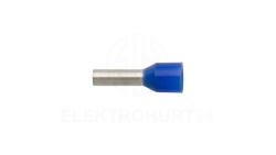 Końcówka tulejkowa izolowana TI 2,5mm2/8mm niebieska cynowana TI2,5L8 /100szt./