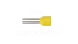Końcówka tulejkowa izolowana TI 6mm2/12mm żółta cynowana TI6L12 /100szt./