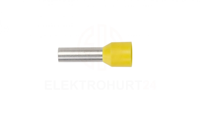 Końcówka tulejkowa izolowana TI 6mm2/12mm żółta cynowana TI6L12 /100szt./