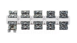 Złączka gwintowa 5-torowa 95mm2 biała LZG 5-95 R35RW-01030300201