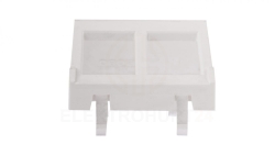 Simon Connect Płytka K45 gniazda teleinformatycznego 2xRJ skośna czysta biel KB080/9