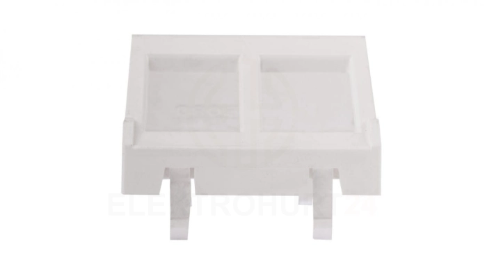 Simon Connect Płytka K45 gniazda teleinformatycznego 2xRJ skośna czysta biel KB080/9