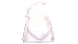 Uchwyt zamknięty do rur 37mm biały UZ 37 10186 /100szt./