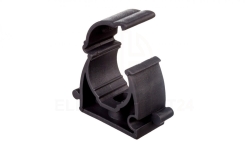 Uchwyt zamknięty do rur 18mm ciemno szary UZ 18 10190 /100szt./