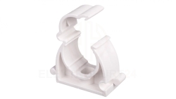 Uchwyt zamknięty do rur 20mm biały UZ 20 10183 /100szt./