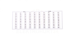 Ramka z oznacznikami 10x 31-40 209-605 /5szt./