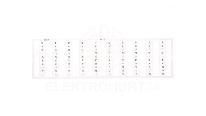 Oznaczniki WMB 10x L1 L2 L3 N PE 793-472 /5szt./
