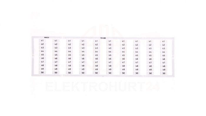 Oznaczniki WMB 10x 41-50 793-606 /5szt./