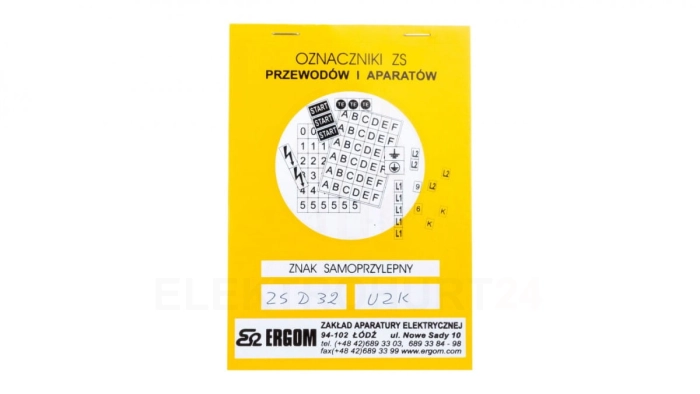 Znaki samoprzylepne ZS D32/UZK E04ZP-02030406200