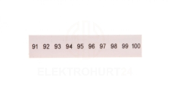 Oznacznik do złącz szynowych, opisówka ZB 5 numerowana od 91-100 kolor biały /10szt./