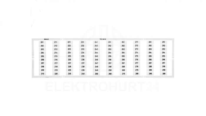 Oznaczniki WMB 1x 201-300 793-5610 /5szt./