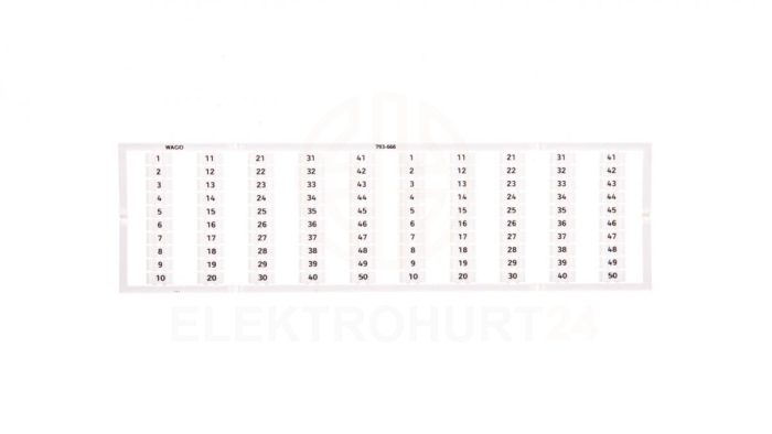 Oznaczniki WMB 2x 1-50 793-666 /5szt./