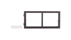 Simon Connect Ramka CIMA podwójna 2xK45 pozioma szary grafit S66/14