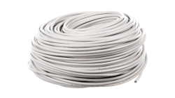 Przewód mieszkaniowy H03VV-F (OMY) 3x0,75 żo biały /100m/