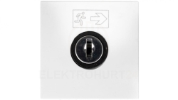 MOSAIC Wyłącznik na klucz /2moduły/ biały 076630