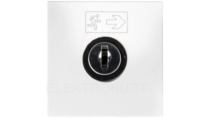 MOSAIC Wyłącznik na klucz /2moduły/ biały 076630