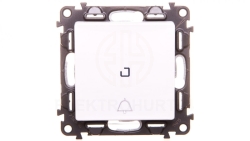 VALENA LIFE Przycsik /dzwonek/ z podświetleniem biały 752116