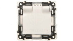 VALENA LIFE Gniazdo pojedyncze z/u 2P+Z SCHUKO IP44 z przesłonami biały 753119