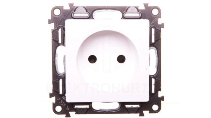 VALENA LIFE Gniazdo pojedyncze b/u biały 753116