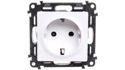 VALENA LIFE gniazdo 2 P+Z z przesłoną, białe 16 A – 250 V, 753120
