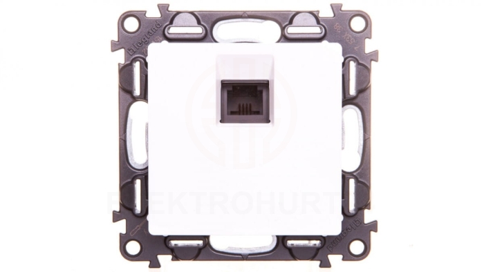 VALENA LIFE Gniazdo telefoniczne pojedyncze RJ11 biały 753138