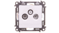 VALENA LIFE Gniazdo antenowe RTV/SAT przelotowe biały 753165